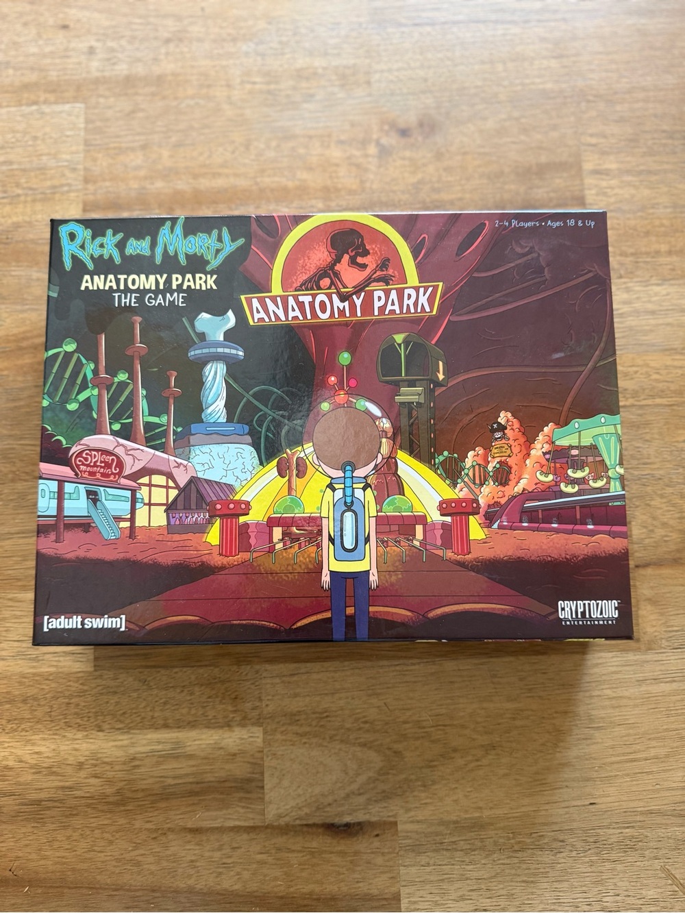 Rick and Morty Anatomy Park Board Game - Brown/Red Edition